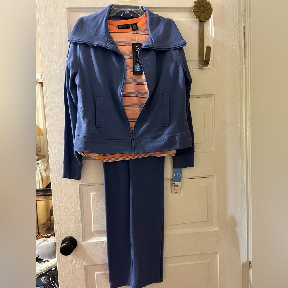Relativity Blue and Orange Women's Tracksuit